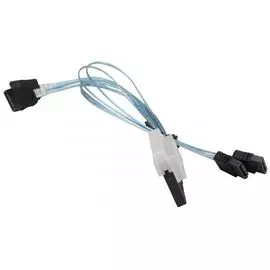 Кабель Supermicro CBL-SAST-0813 Slimline SAS x8 (LE) to 4 SATA 16/16/26/26cm