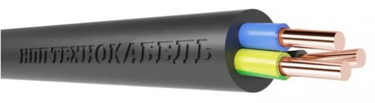 Кабель Технокабель ППГнг(А)-HF 3х4 ОК (N PE) 0.66кВ 00-00148272