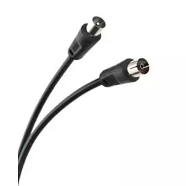 Кабель Telecom TTV9501-1M антенный 9.5mm, 75Ом,ТВ-М - ТВ-F, 1m