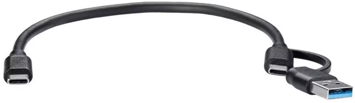 Кабель Telecom TUS716-0.3M соединительный 2-in-1 USB-A/C Type C, 10Gbps, 0.3m медь