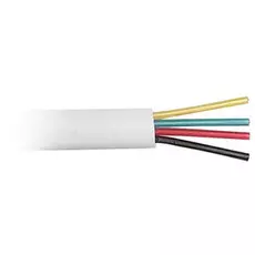 Кабель телефонный Atcom AT10121 4-жильный 26awg CCS (100 м в бухте) белый