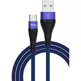 Кабель TFN CFZUSBCUSB1MBL TypeC forza 1.0m blue-black