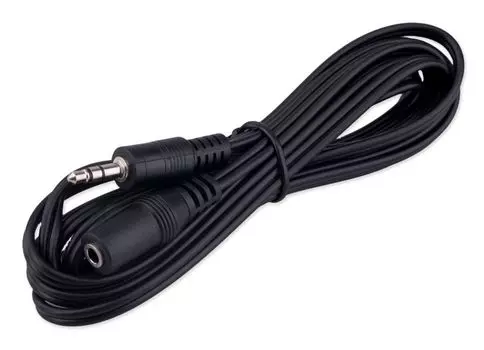 Кабель-удлинитель Cablexpert CCA-423-2M-N аудио Jack 3.5(M)/Jack 3.5(F), 2м, черный, пакет