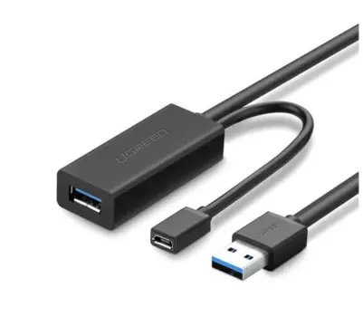 Кабель-удлинитель UGREEN US175 20827_ USB 3.0 Extension, 10м, черный