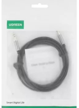 Кабель UGREEN AV119 10734_ 3.5mm Male to 3.5mm Male Cable. длина: 1,5м. цвет: черный