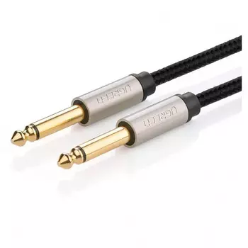 Кабель UGREEN AV128 10639_ 6.5mm Male to Male Stereo Auxiliary Aux Audio Cable. Длина: 3м. Цвет: серый