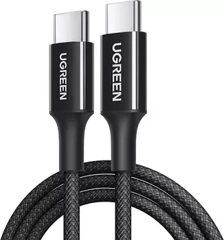 Кабель UGREEN L501 35254_ 60W USB-C to USB-C, 3A Max 1m, black