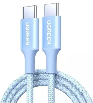 Кабель UGREEN L501 35334_ 60W USB-C to USB-C, 3A Max 1m, blue