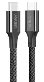 Кабель UGREEN L502 35203_ USB-C to USB-C PD Fast Charging Braided Cable 5A Max. длина: 0,5м. цвет: черный
