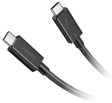 Кабель UGREEN L703 45996_ ThunderboltTM 5 Cable 5A Max. Длина: 1м. Цвет: черный