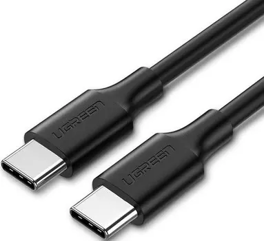 Кабель UGREEN US286 50998_ USB-C 2.0 Male To USB-C 2.0 Male, 3A, 1.5м, черный
