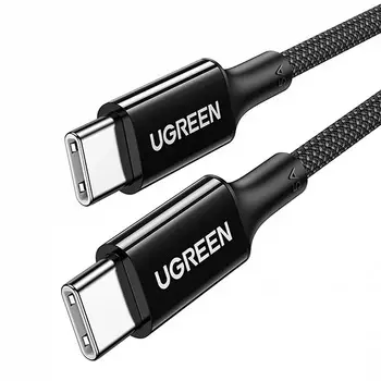 Кабель UGREEN US557 15277_ USB-C to USB-C PD Fast Charging Date Cable. Длина: 2м. Цвет: черный