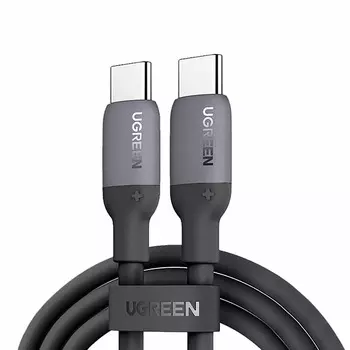 Кабель UGREEN US563 15285_ USB-C to USB-C Silicone Fast Charging Cable. Длина: 2м. Цвет: черный