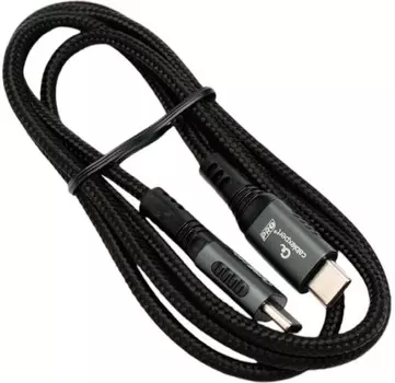 Кабель USB 2.0 Cablexpert ССP-USB2.0-240W-1M Type-C/Type-C, 5А, 240Вт, PD3.1/QC4.0, медь, оплетка, 1м, черный
