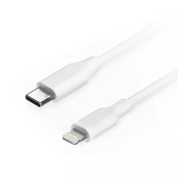 Кабель интерфейсный USB 2.0-Type C Filum FL-C-U2-CM-LM-1.8M-W 1.8 м., USB 2.0, белый, 3 А, разъемы: USB Type С male - Lightning male, пакет