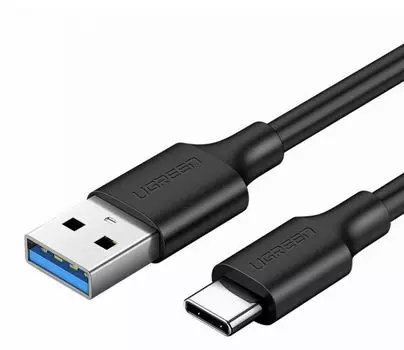Кабель USB 3.0 UGREEN US184 A Male to Type C Male Cable Nickel Plating. Длина: 1,5 м. Цвет: черный