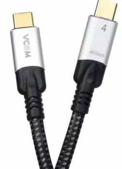 Кабель VCOM CU560-1.5M USB4 TypeC(M)/TypeC(M), 5K@60Hz, 8K@30Hz 40GBps, PD 240W, 1.5м