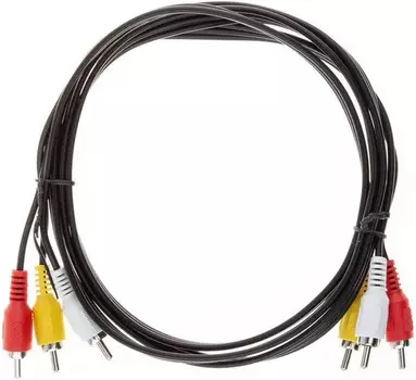 Кабель VCOM VAV7150-1.5M соединительный 3xRCA (M)=>3xRCA (M), 1,5м