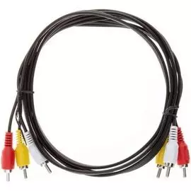 Кабель VCOM VAV7150-5M соединительный 3xRCA (M)=>3xRCA (M), 5м