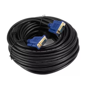 Кабель VGA Exegate EX-CC-PVGA-15M15M-20.0 EX294727RUS (15M/15M, 20м, 2 фильтра, позолоченные контакты, экран)