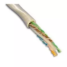 Кабель витая пара U/UTP 6a кат. 4 пары AESP BC6A-4-LSHF 23AWG(0.57 мм), медь, одножильный (solid), внутренний, LSHF, нг(A)-HF, красно-розовый, уп/305м