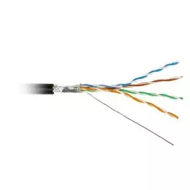 Кабель витая пара F/UTP 5e кат. 4 пары Hyperline FTP4-C5E-SOLID-22AWG-OUTDOOR-40