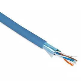 Кабель витая пара F/UTP 5e кат. 4 пары Hyperline FUTP4-C5E-P26-IN-PVC-BL-100