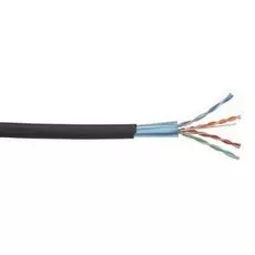 Кабель витая пара F/UTP 6 кат. 4 пары ITK LC3-C604-339 23AWG solid, LDPE, 305м, черный