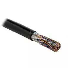 Кабель витая пара U/UTP 3 кат. 100 пар Hyperline UUTP100-C3-S24-OUT-PE-BK 24AWG(0.51 мм), медь, одножильный (solid), внешний, PE, чёрный, цена за метр