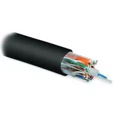 Кабель витая пара U/UTP 5 кат. 25 пар Hyperline UUTP25W-C5-S24-OUT-PE-BK 24AWG(0.51 мм), медь, одножильный (solid), внешний, PE, чёрный, цена за метр