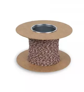 Кабель витая пара U/UTP 5e кат. 1 пара Cabeus UTP-1P-Cat.5e-SOLID-CROSS-100-BR (24 AWG), одножильный (solid), без общей внешней оболочки, коричневая,