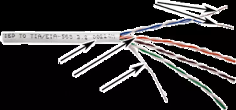 Кабель витая пара U/UTP 5e кат. 4 пары TWT TWT-5EUTP-UNV-TR 24AWG(0.51 мм), медь, одножильный (solid), универсальный,с тросом,LSZH/HDPE, Черный, уп/30