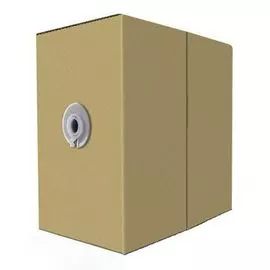 Кабель витая пара U/UTP 5e кат. 4 пары Buro BU-COP-042 25AWG(0.42 мм), медь, одножильный (solid), внутренний, PVC, серый, уп/305м