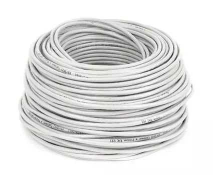 Кабель витая пара U/UTP 5e кат. 4 пары SkyNet CSS-UTP-4-CU/100 Standart indoor 4x2x0,48, медный, FLUKE TEST, однож., 100 м, box, серый