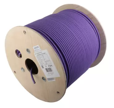 Кабель витая пара U/UTP 6a кат. 4 пары Lanmaster LAN-6AUTP-HFLT с перегородкой, 500Mhz, LSZH IEC6033