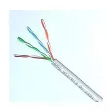 Кабель витая пара U/UTP 5e кат. 4 пары Atcom AT3799 24AWG(0.50 мм), омедненный алюминий (CCA), одножильный (solid), внутренний, PVC, серый, уп/305м