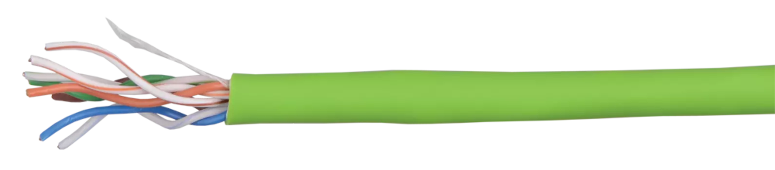 Кабель витая пара UTP 5e кат. 4 пары ITK LC1-C5E04-122 24AWG solid, LSZH, 305м, зеленый