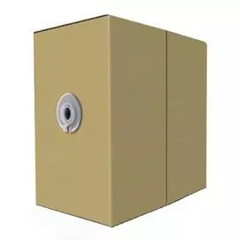 Кабель витая пара U/UTP 5e кат. 4 пары Buro BU-CCA-040 26AWG(0.40 мм), омедненный алюминий (CCA), одножильный (solid), внутренний, PVC, серый, уп/305м