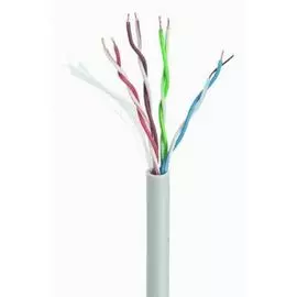 Кабель витая пара U/UTP 5e кат. 4 пары Cablexpert UPC-5004E-SOL/100 0.48 мм, CCA, однож., 100 м, серый