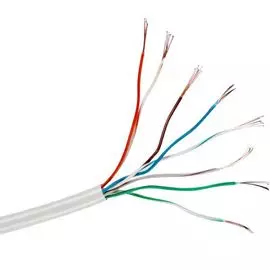 Кабель витая пара U/UTP 5e кат. 4 пары Exegate UTP4-C5E-CCA-P24-IN-PVC-GY-305 26AWG(7x0.16 мм), омедненный алюминий (CCA), многожильный (stranded), вн