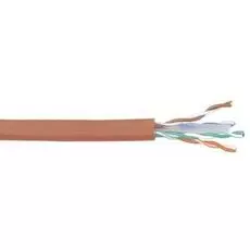 Кабель витая пара U/UTP 6 кат. 4 пары ITK LC1-C604-127 23AWG(0.57 мм), медь, одножильный (solid), внутренний, LSZH, нг(A)-HF, оранжевый, уп/305м ''GRE
