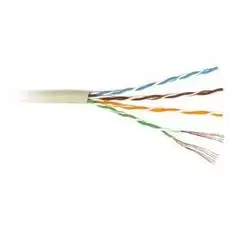 Кабель витая пара U/UTP 6 кат. 4 пары Lanmaster LAN-6EUTP-PT-GY