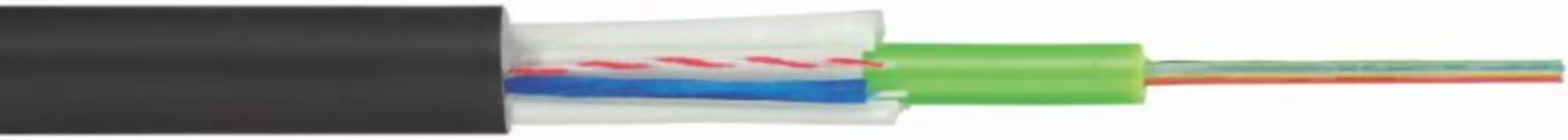 Кабель волоконно-оптический 50/125, 12 волокон Eurolan 39U-30-12-02BL U02 с центральным модулем внутренний/внешний 12x50/125 OM3 нг(А)-HFLTx, свободны