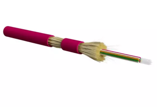 Кабель волоконно-оптический 50/125, 16 волокон Hyperline FO-DT-IN-504-16-LSZH-MG (OM4) многомодовый, 16 волокон, плотное буферное покрытие (tight buff