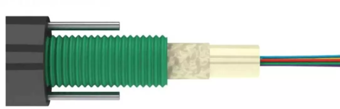 Кабель волоконно-оптический 50/125, 16 волокон Lanmaster LAN-OFC-GYXTW16M31 бронированный гофр.стал.лентой, GYXTW, 2,7кН, PE, внешний, 16 х OM3