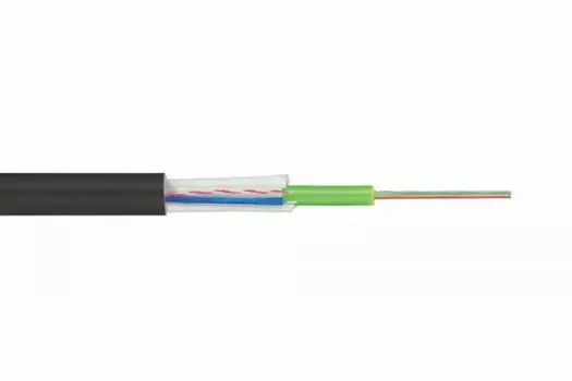 Кабель волоконно-оптический 50/125, 8 волокон Eurolan 39U-30-08-02BL-SP внутр/внешн 8x50/125 OM3 нг(А)-HF, буфер 250мкм, водоблок., черный