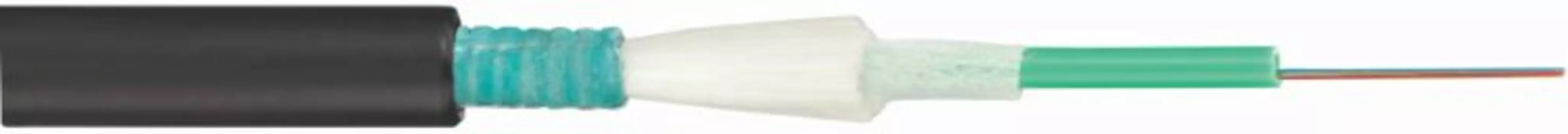 Кабель волоконно-оптический 9/125, 12 волокон Eurolan 39U-S2-12-01BL U01 с центральным модулем, бронированный стальной лентой, внешний 12x9/125 OS2 ПЭ