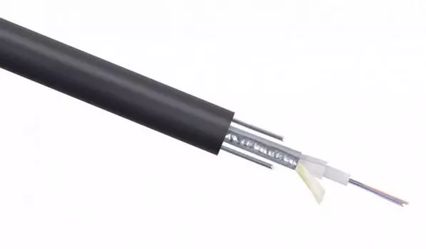 Кабель волоконно-оптический 9/125, 24 волокна Cabeus STW-9-01x24-ST-SW-PE-OUT одномодовый, loose tube, бронированный стальной лентой и стальными прово