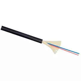 Кабель волоконно-оптический 9/125, 2 волокна Cabeus TB-A-9-02T-E-K-LSZH-IN/OUT-40 одномодовый, плотное буферное покрытие (tight buffer), внутренний/вн