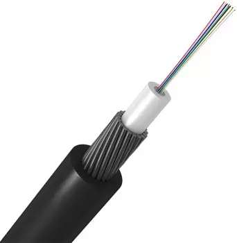 Кабель волоконно-оптический 9/125, 4 волокна Cabeus STW-9-01x04-ARM-SW-PE-OUT loose tube, бронированный стальными проволоками, для внешней прокладки,